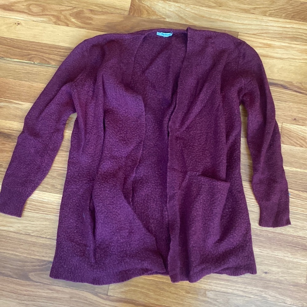 Madewell Women’s Burgundy Cardigan Size S